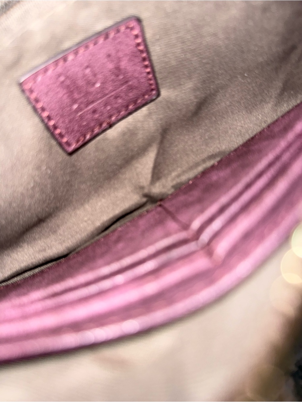 JoJo Maman Bebe Leather Crossbody in Burgundy - Picture 6 of 7
